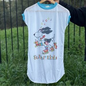 Girl’s Vintage 80’s Candlesticks “Super Skate” Night Gown 10/12